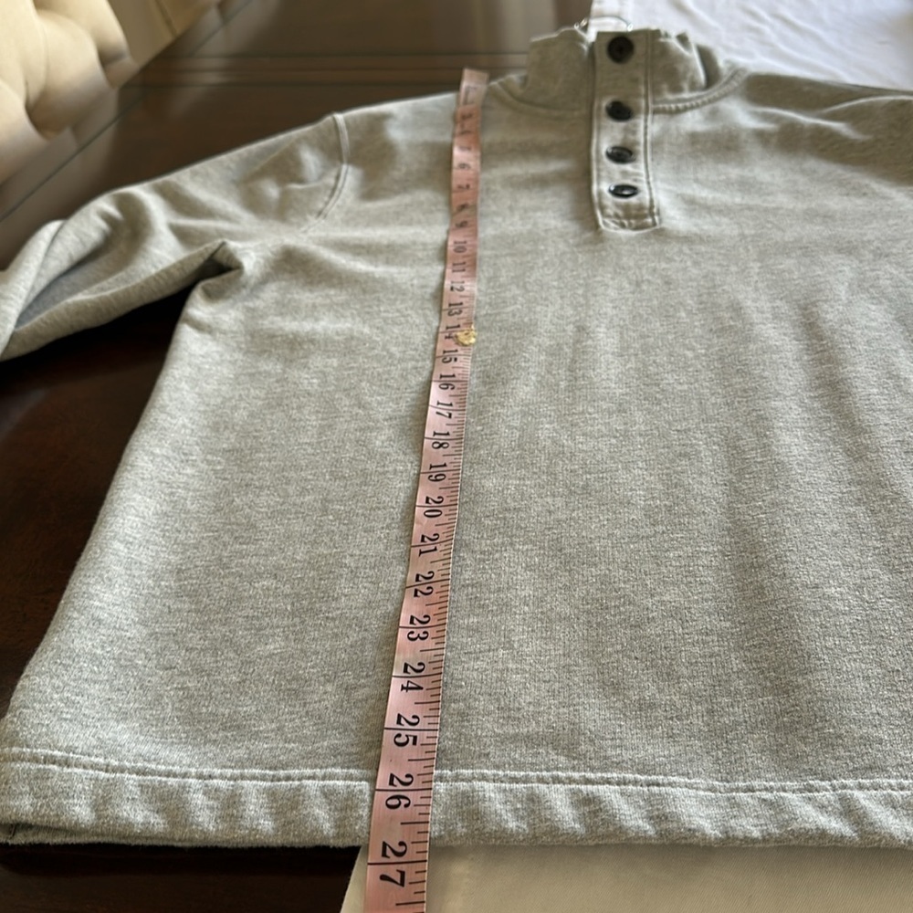 J.Crew, athletic fleece men’s 4 button up sweater size small - Picture 5 of 7